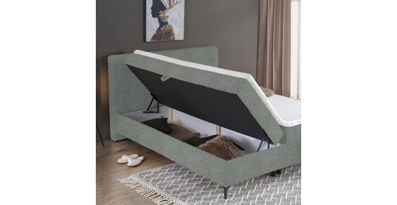 BOXBETT 160/200 cm in Grau - Schwarz/Grau, Design, Holz/Holzwerkstoff (160/200cm) - Xora