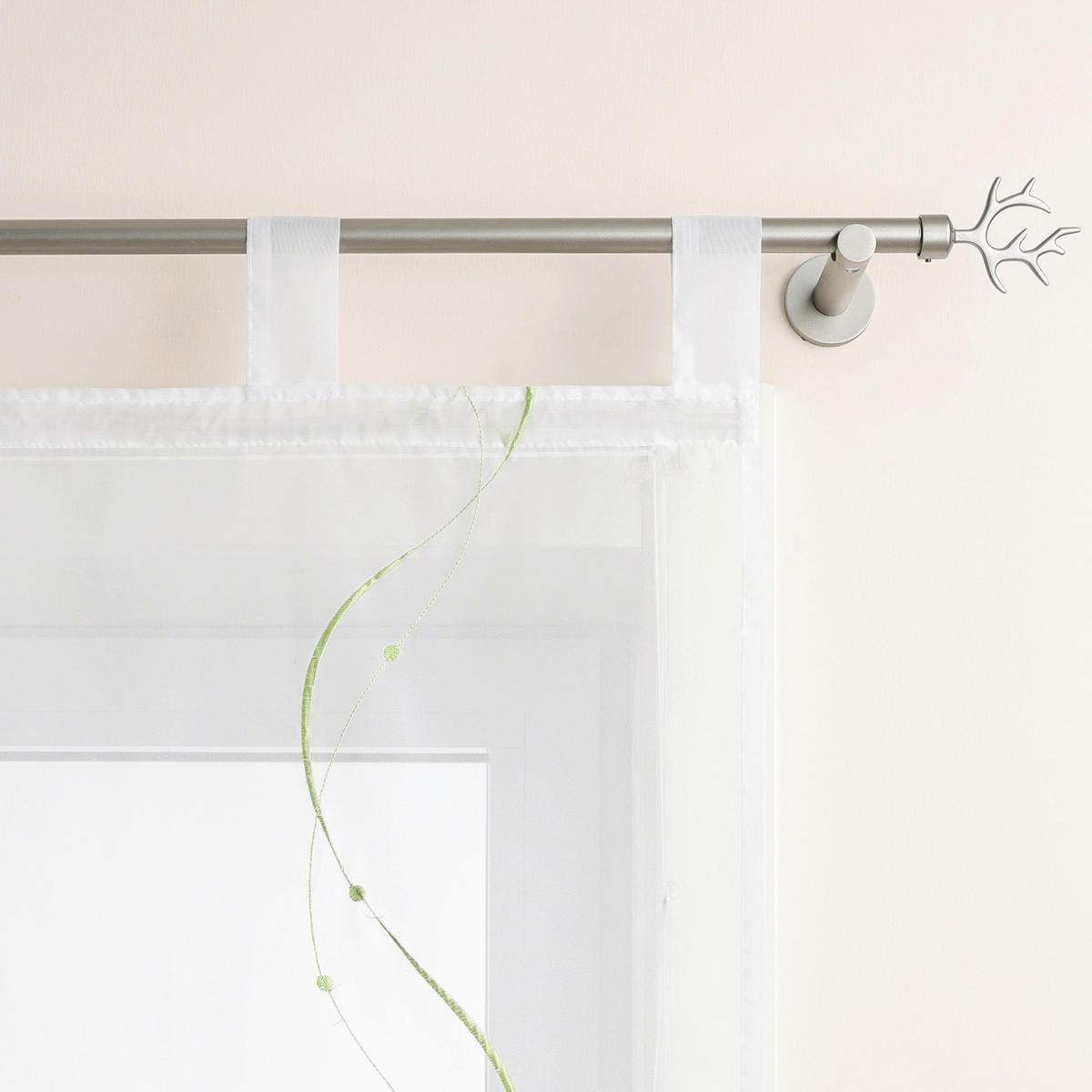 FALTROLLO  transparent  80/140 cm    - Weiß Hochglanz/Hellgrün, Basics, Textil (80/140cm) - Joyswahl