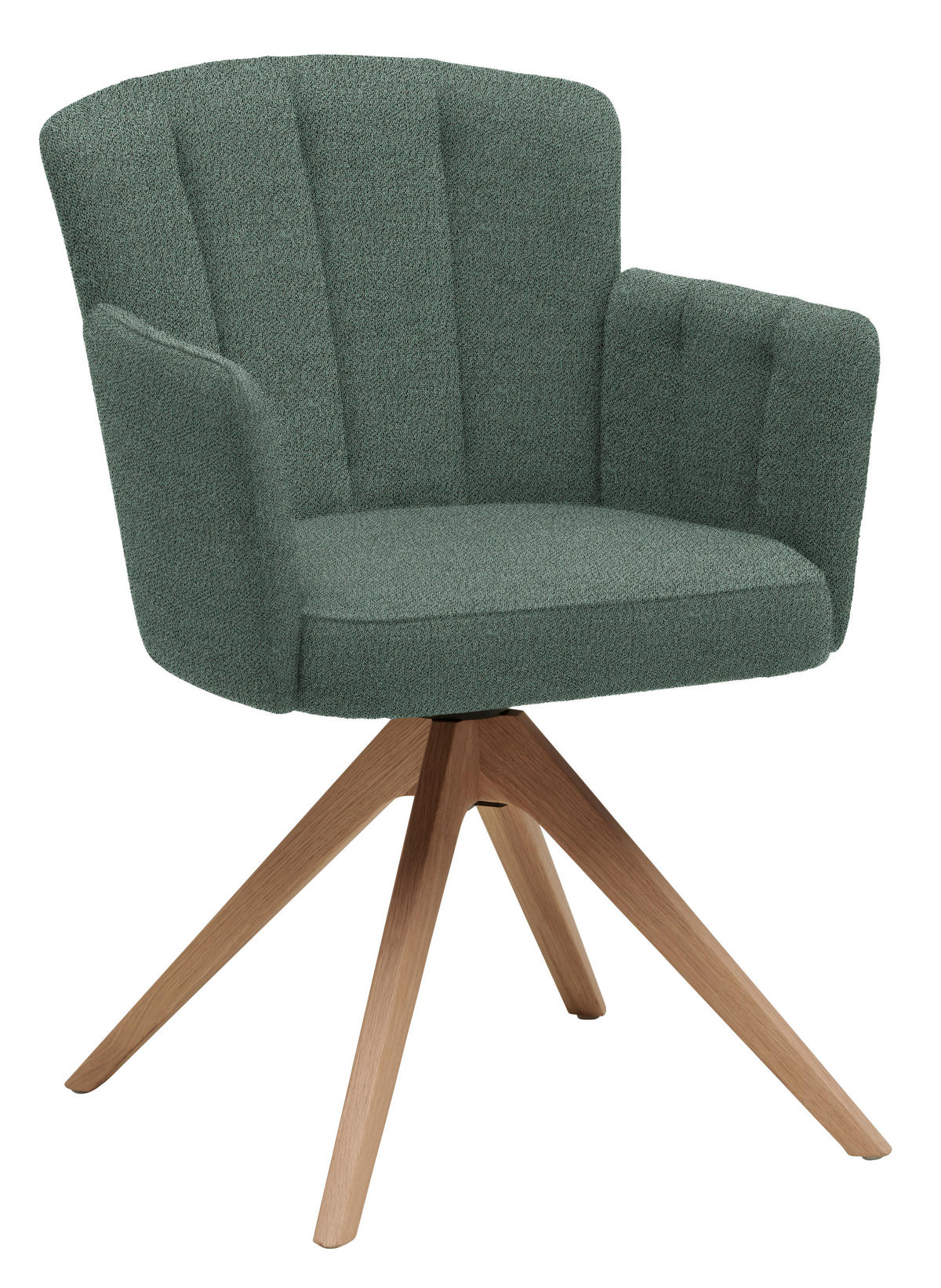 ARMLEHNSTUHL in Holz, Textil Blau, Grün, Wildeiche  - Blau/Wildeiche, Design, Holz/Textil (58/83/62cm) - Venjakob