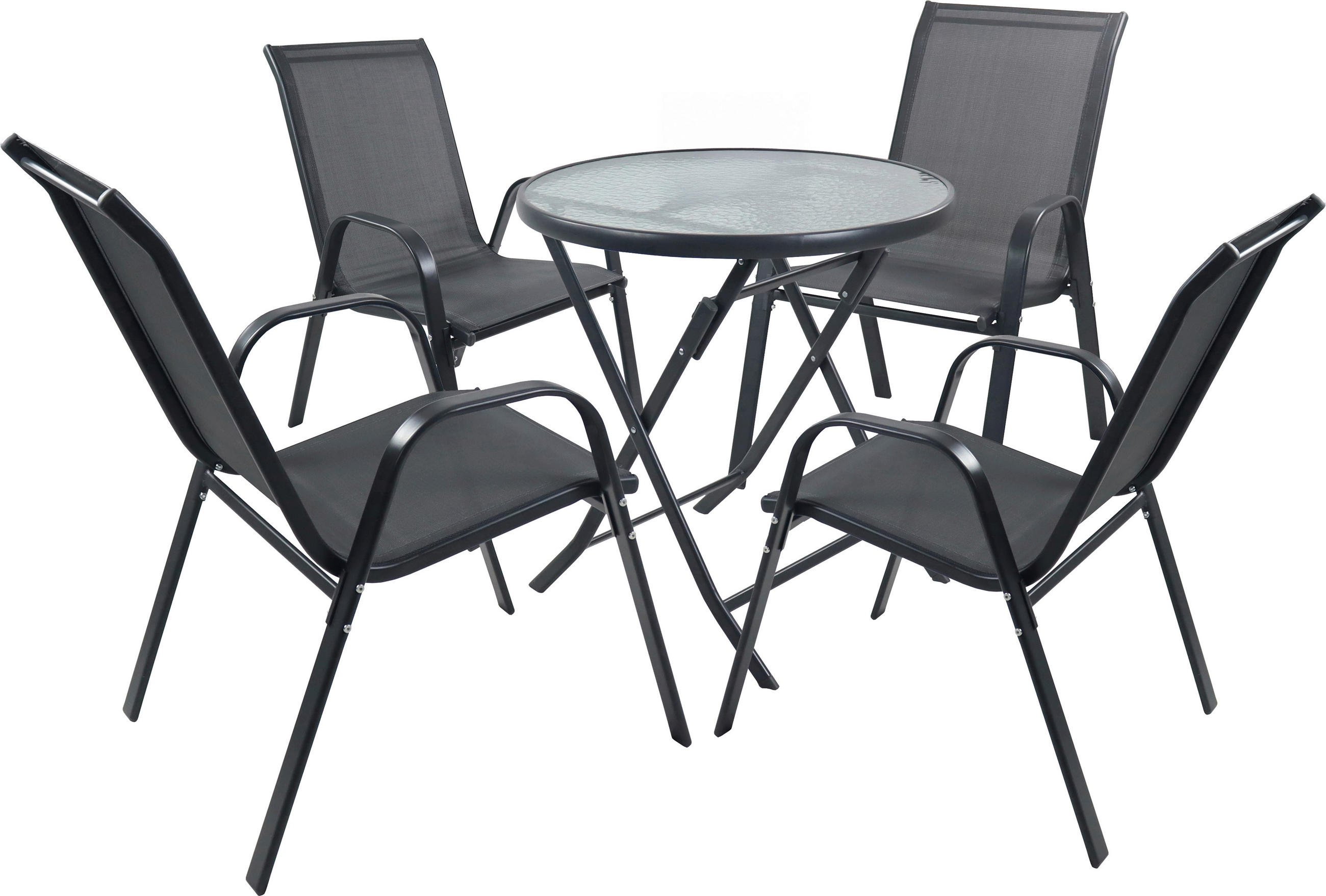 GARTENSET  - Anthrazit, MODERN, Glas/Metall - MID.YOU