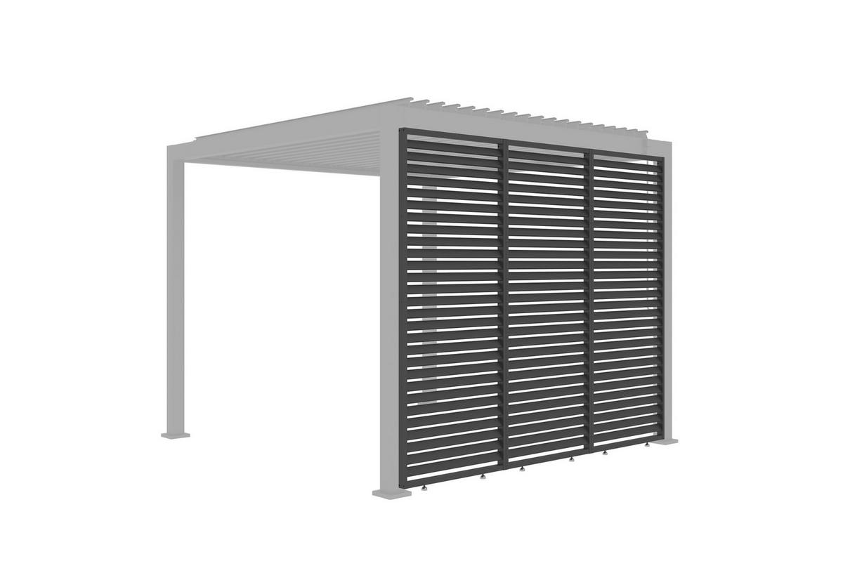 BOČNÁ STENA PERGOLY velikost: 92,5/234/4 cm - antracitová, Basics, kov (92,5/234/4cm) - Gardenson