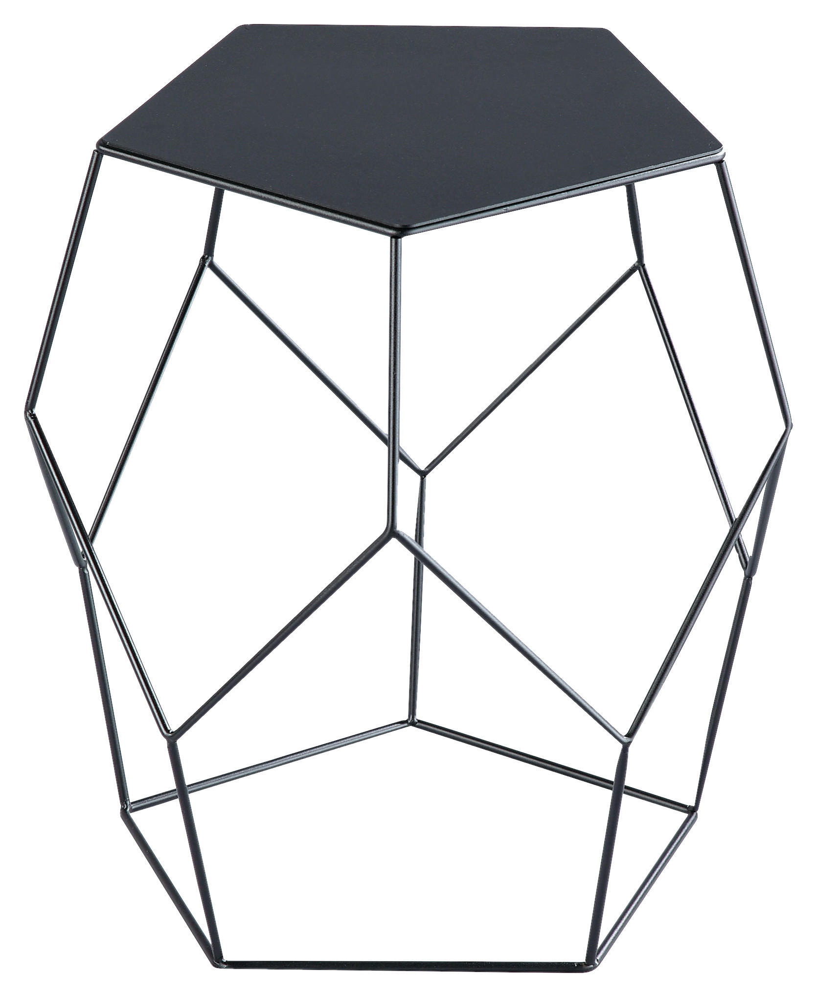 KLUB STOLIĆ crna  metal  - crna, Moderno, metal (40/45,5/39cm) - Xora