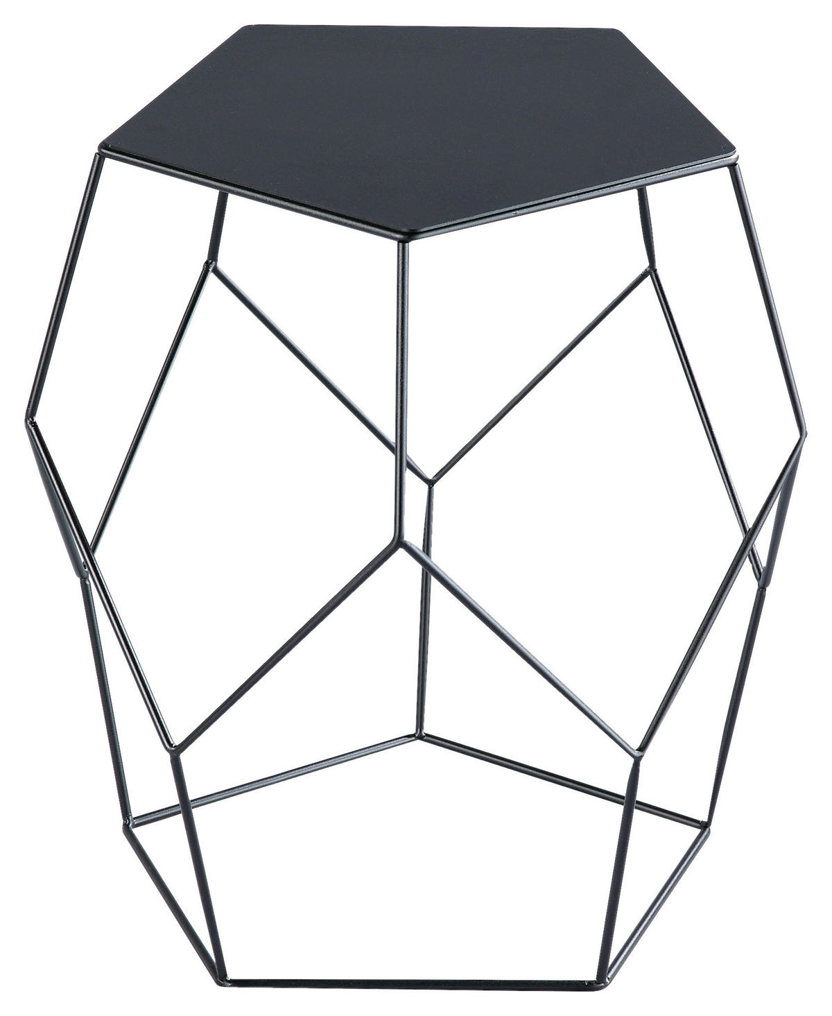 KLUB STOLIĆ crna  metal  - crna, Moderno, metal (40/45,5/39cm) - Xora