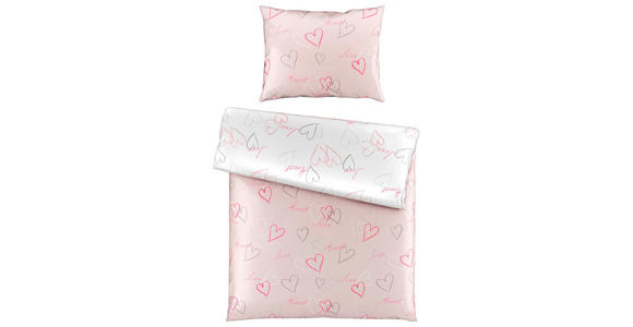 WENDEBETTWÄSCHE Satin 140/200 cm - Rosa, Trend, Textil (140/200cm) - Esposa