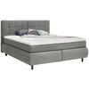 BOXSPRINGBETT 180/200 cm  in Grau  - Schwarz/Grau, KONVENTIONELL, Holz/Textil (180/200cm) - Ti'me