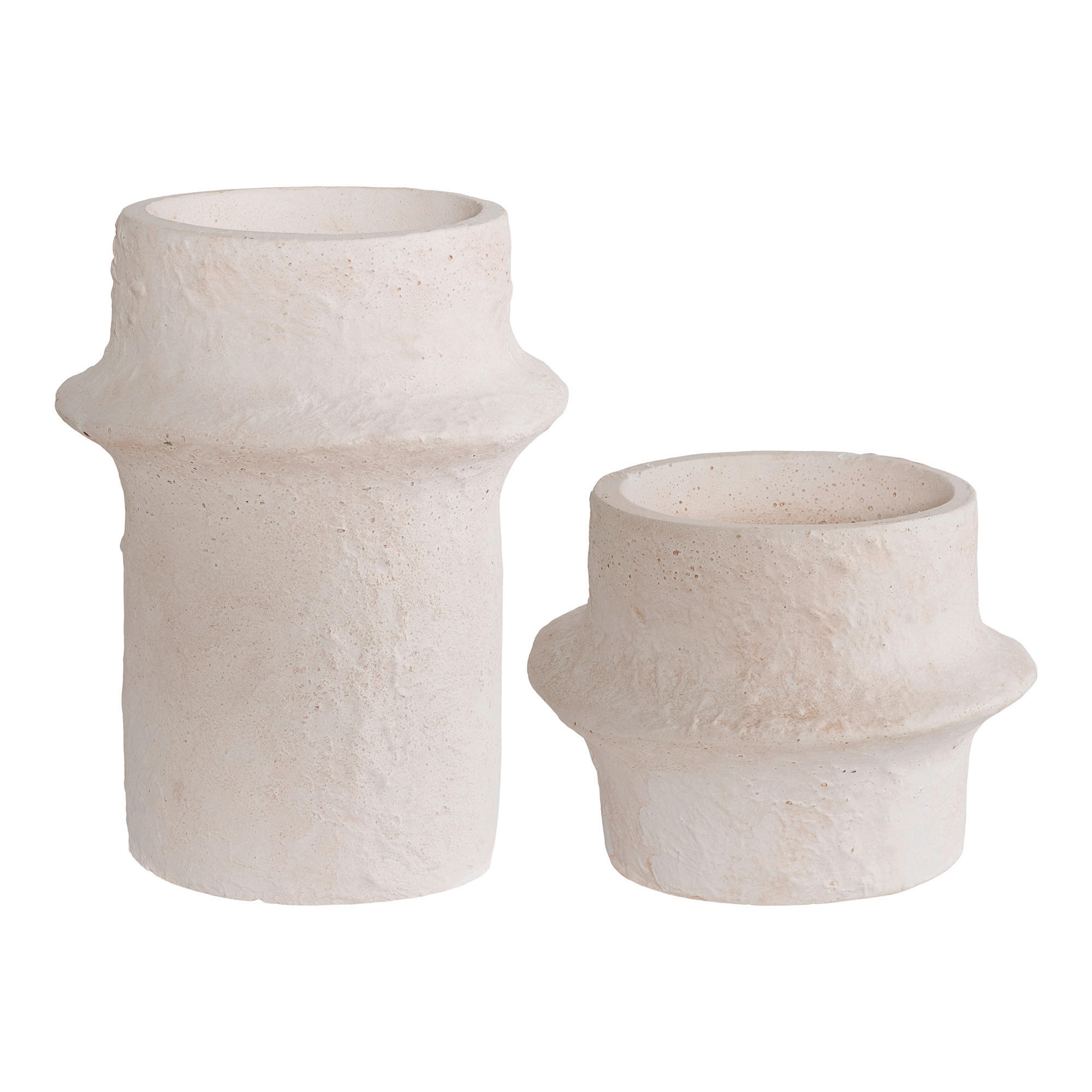 KERZENHALTER-SET - Creme, Basics, Stein