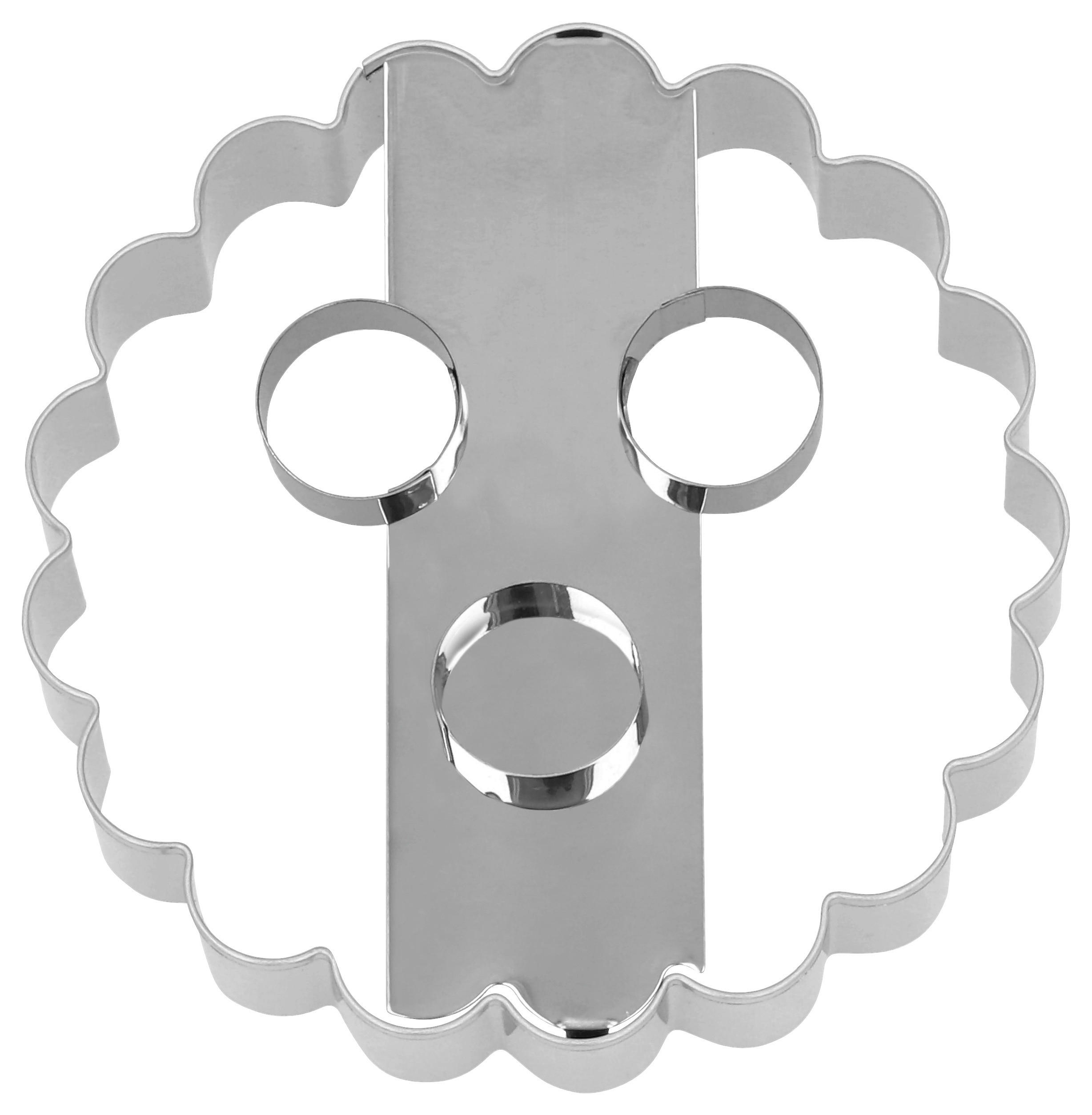 KEKSAUSSTECHFORM - Silberfarben, Basics, Metall (10/10/3,5cm) - Birkmann