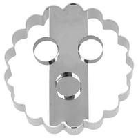 KEKSAUSSTECHFORM - Silberfarben, Basics, Metall (10/10/3,5cm) - Birkmann