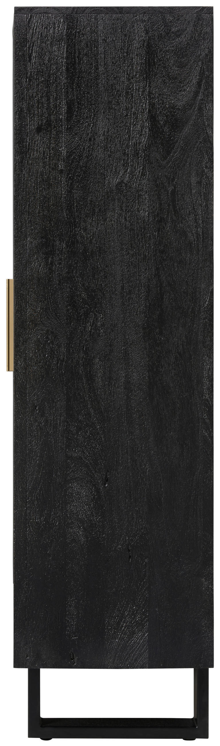 HIGHBOARD  in 90/150/40 cm  - Goldfarben/Schwarz, Design, Holz/Metall (90/150/40cm) - Livetastic