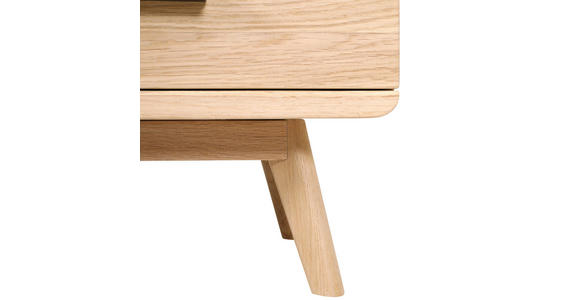 NACHTSCHRANK 48/50/40 cm Eiche massiv  - Eichefarben/Schwarz, Natur, Holz/Holzwerkstoff (48/50/40cm) - Landscape