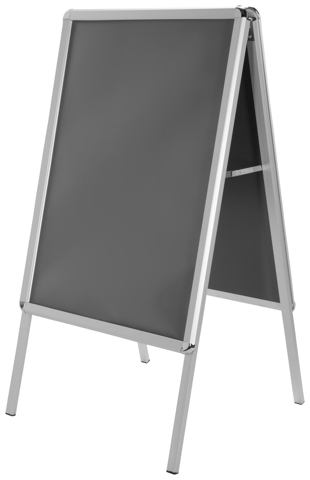 Plakatständer - Silberfarben, Basics, Metall (62,5/115,5/61cm) - MID.YOU