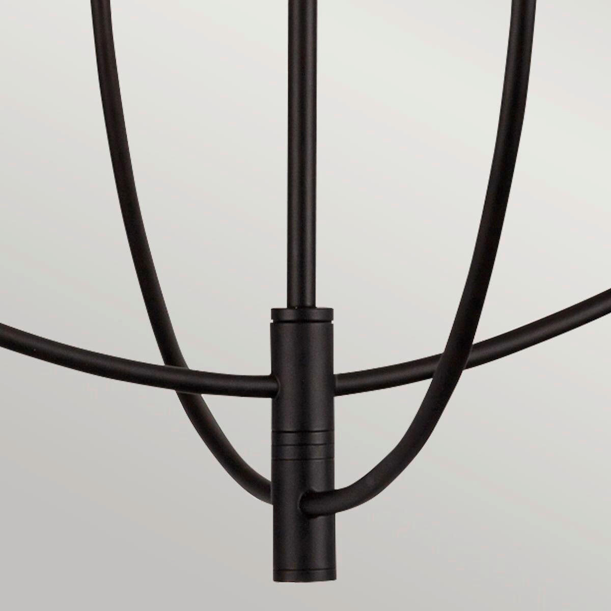 KRONLEUCHTER 38/67,3 cm   - Schwarz, KONVENTIONELL, Glas/Metall (38/67,3cm) - Elstead Lighting