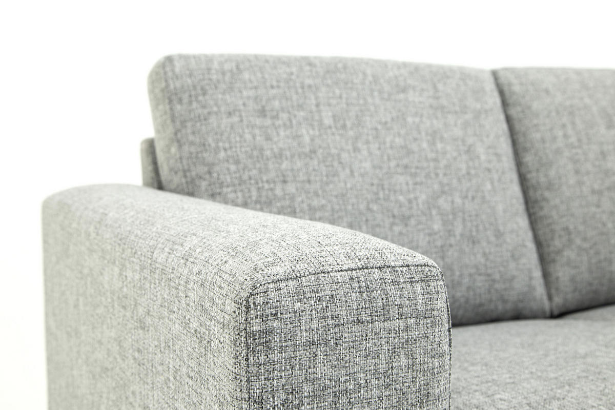SOFFA i grå  - svart/grå, Design, trä/textil (214/86/84cm) - Best Price