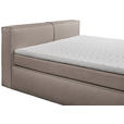 FAMILIENBOXSPRINGBETT - Taupe/Schwarz, LIFESTYLE, Kunststoff/Textil (240/200cm) - Esposa