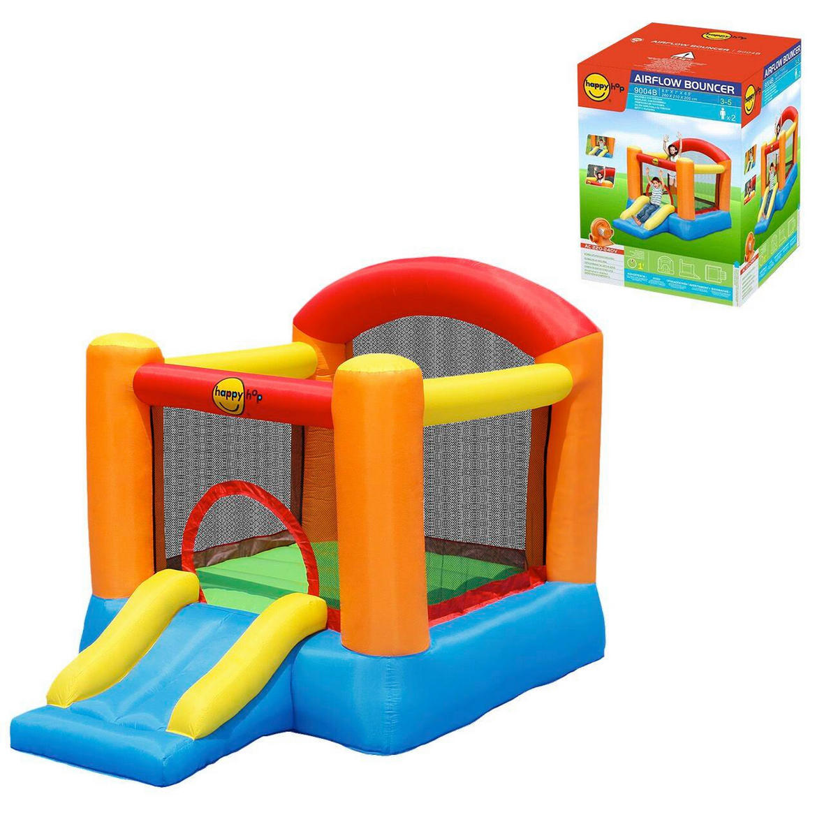 DEČJI TOBOGAN - žuta/plava, Osnovno, plastika (260/210/200cm)