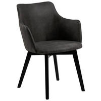 KŘESLO, textil, antracitová, černá - černá/antracitová, Konvenční, dřevo/textil (62/80/59cm) - Livetastic
