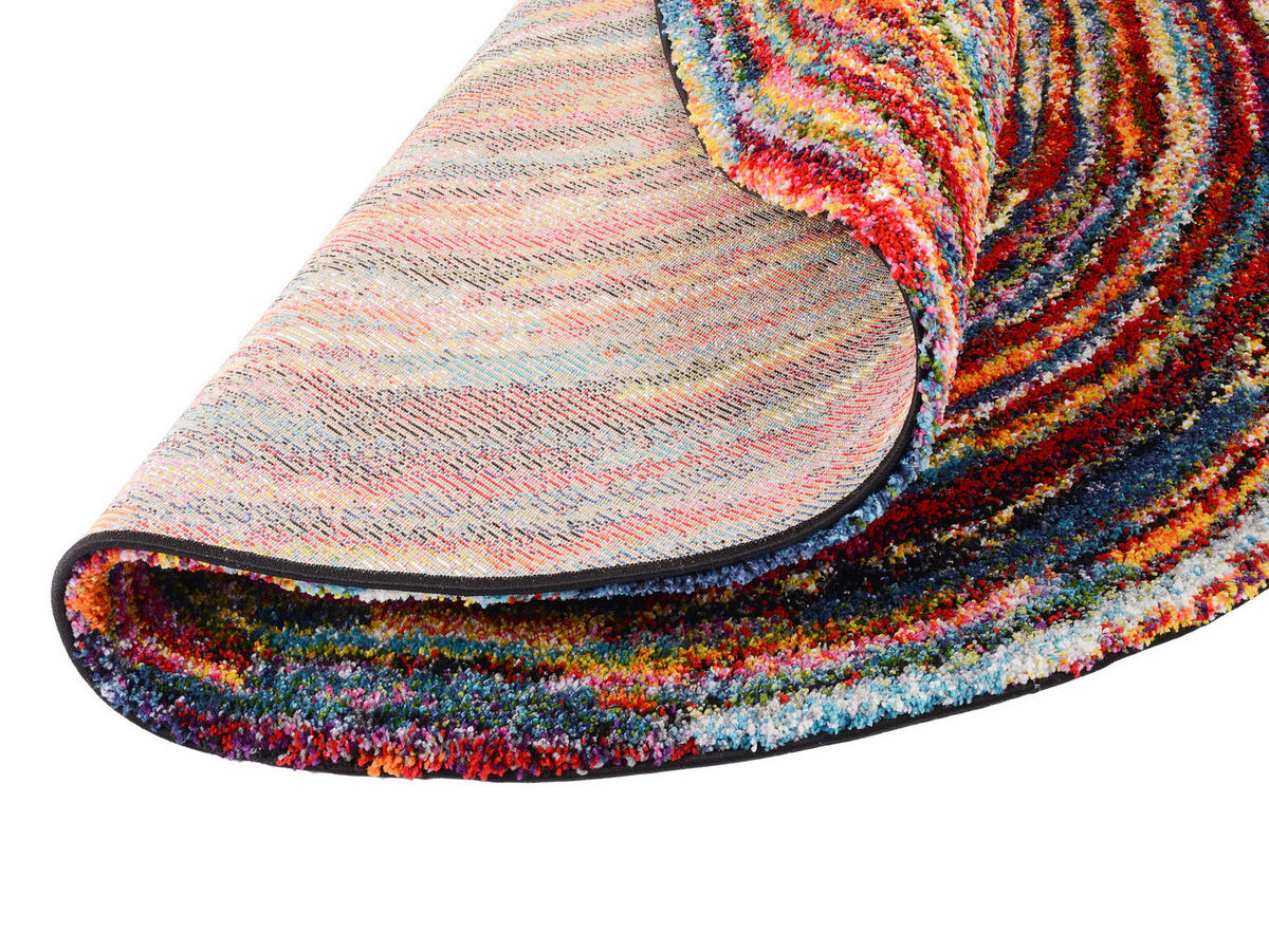 WEBTEPPICH 120 cm Sixteen round Multicolor  - Multicolor, Trend, Textil (120cm) - Novel