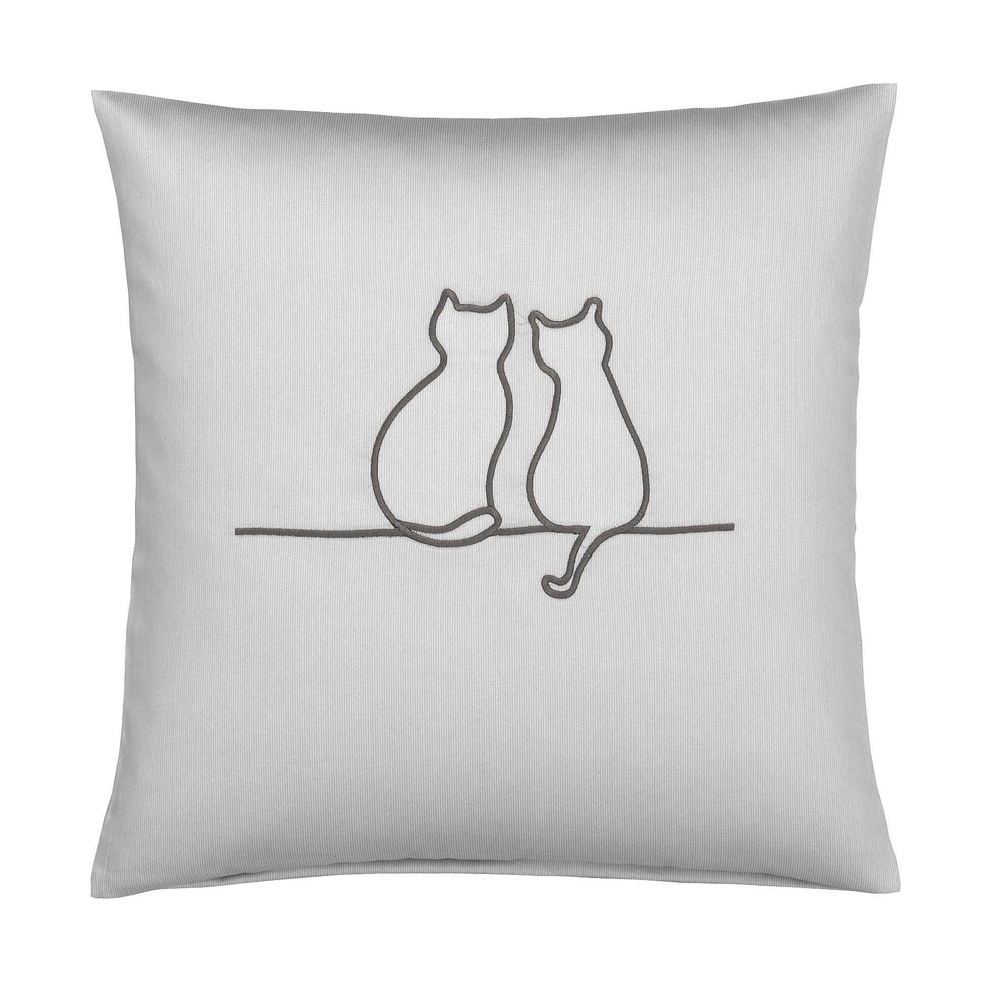 PREVLEKA ZA BLAZINO   40/40 cm       - antracit, Konvencionalno, tekstil (40/40cm) - Elegante