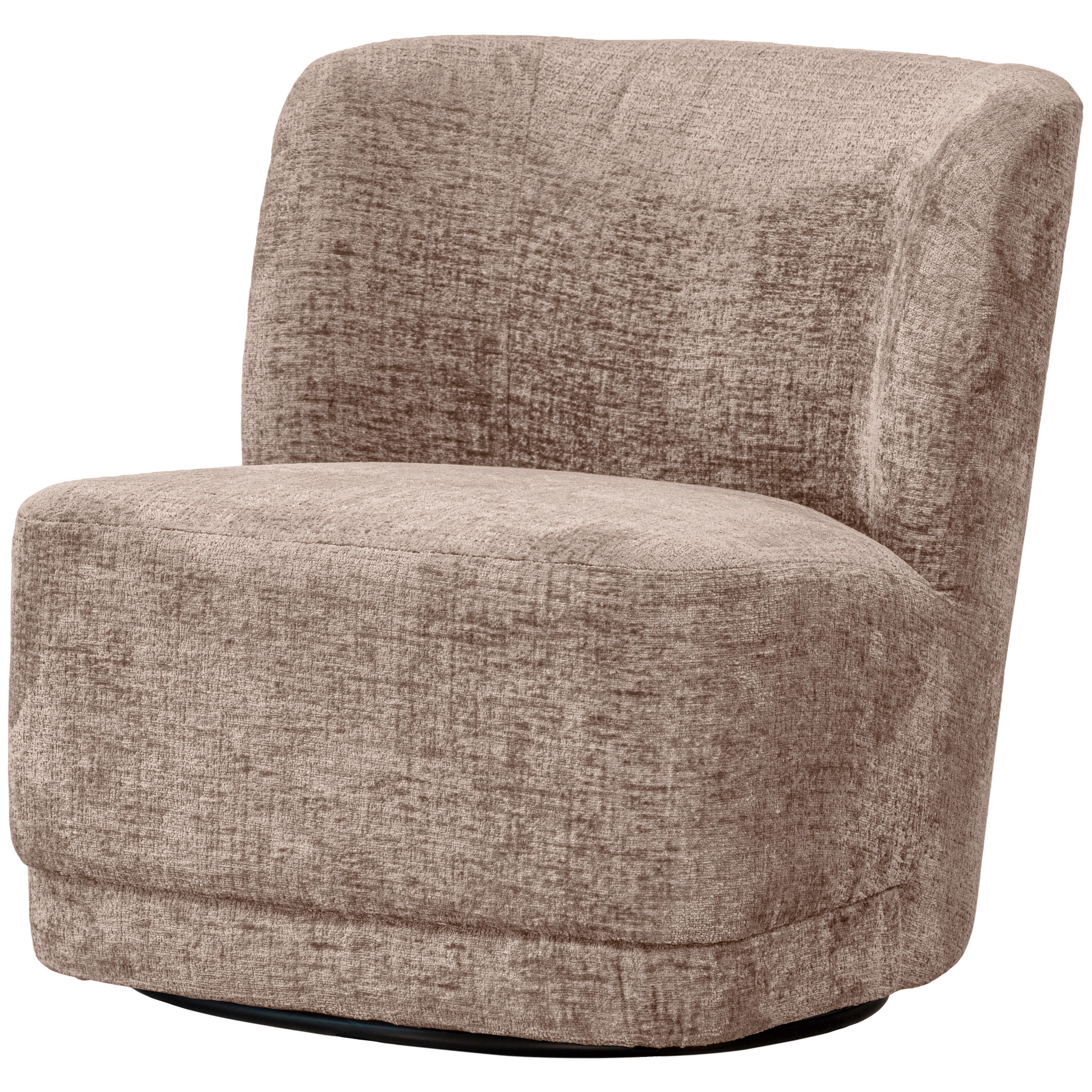 SESSEL in Samt Sandfarben  - Sandfarben/Schwarz, Design, Kunststoff/Textil (74/75/65cm) - Livetastic
