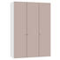 DREHTÜRENSCHRANK in Rosa, Weiß - Silberfarben/Rosa, Design, Glas/Holzwerkstoff (152,2/220/37,5cm) - Jutzler DREHTÜRENSCHRANK in Rosa, Weiß - Silberfarben/Rosa, Design, Glas/Holzwerkstoff (152,2/220/37,5cm) - Jutzler