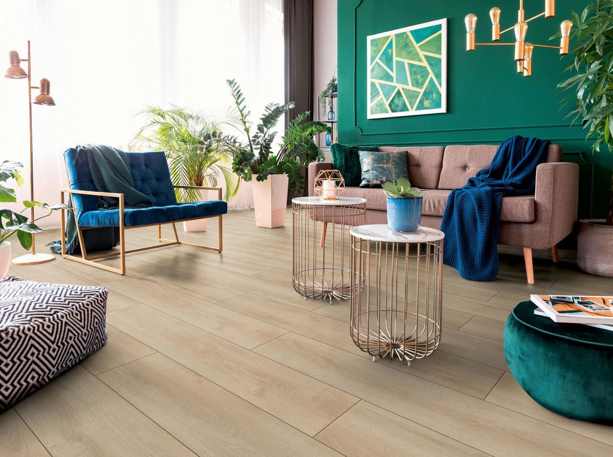 LAMINATBODEN Superior Advanced plus  - Eichefarben, KONVENTIONELL, Holz (138.0/24.4/0.8cm)