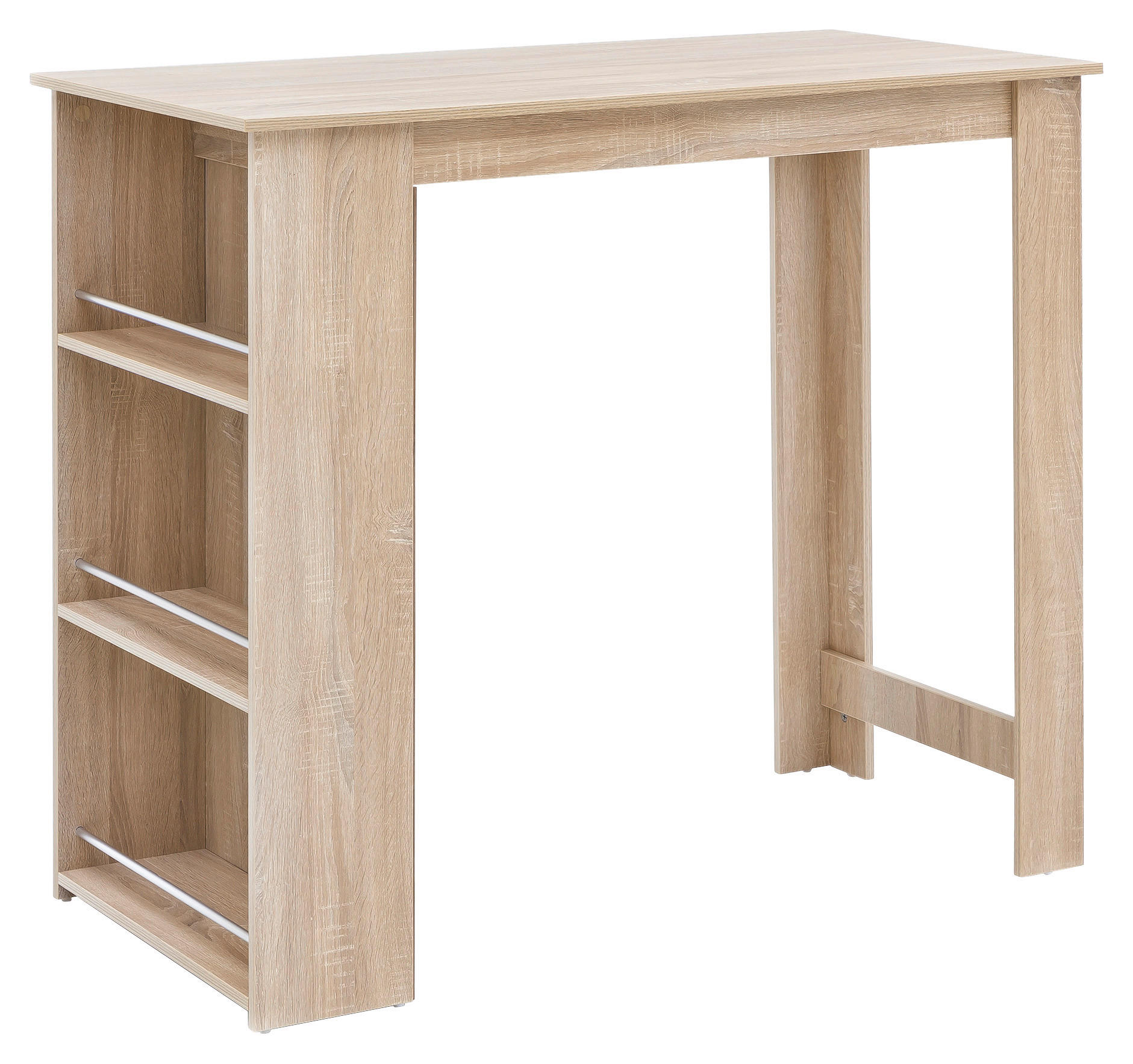 BARTISCH in Holzwerkstoff 120/60/107,5 cm   - Sonoma Eiche, Basics, Holzwerkstoff (120/60/107,5cm) - MID.YOU