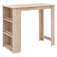 BARSKA MIZA  - hrast sonoma, Basics, leseni material (120/60/107,5cm) - MID.YOU