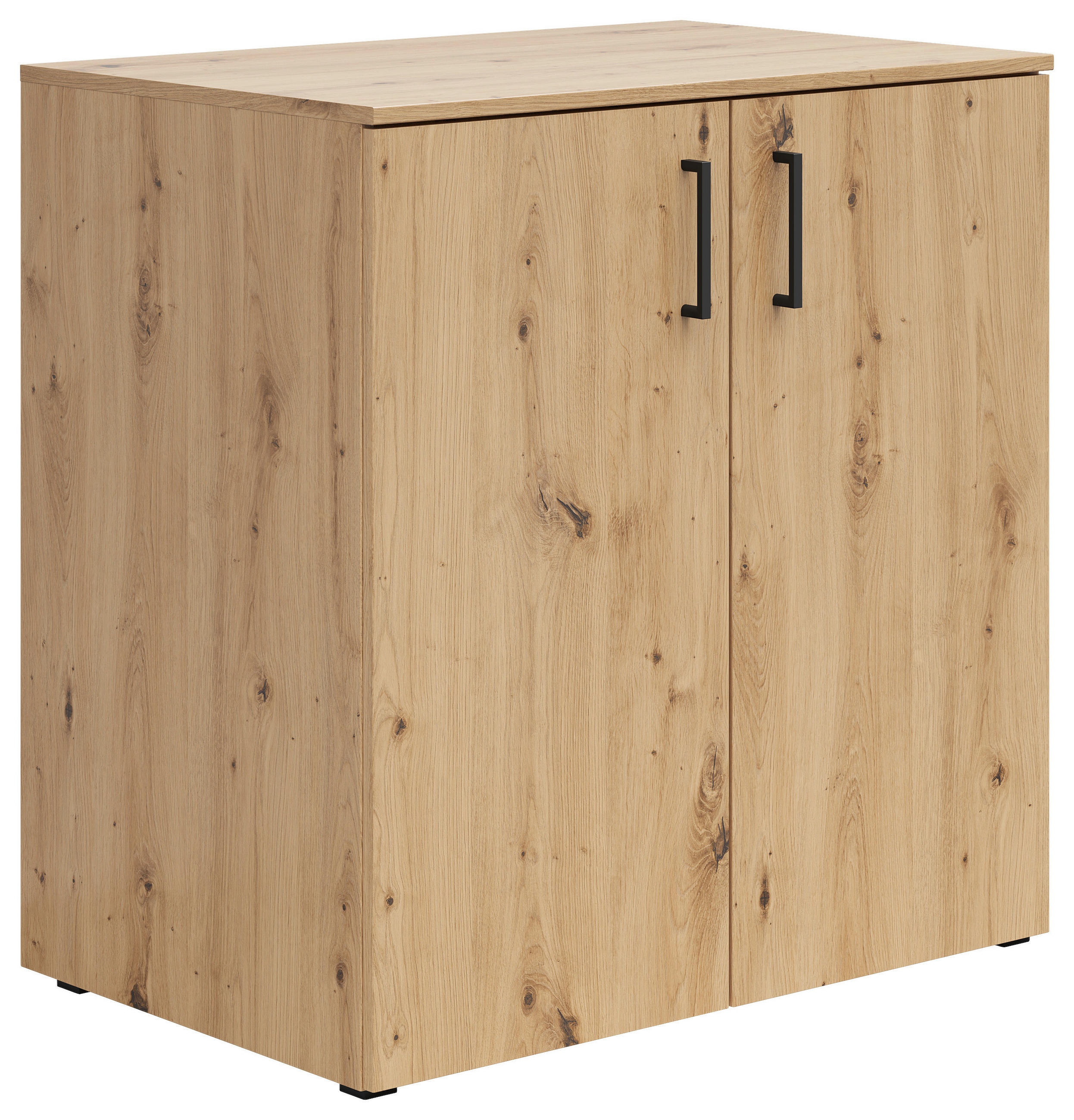 KOMMODE 80/83/52 cm  in Eiche Artisan  - Anthrazit/Schwarz, MODERN, Holzwerkstoff/Kunststoff (80/83/52cm) - Carryhome