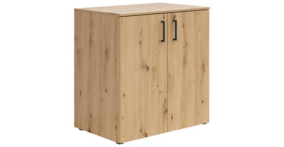 KOMMODE in 80/83/52 cm - Anthrazit/Schwarz, MODERN, Holzwerkstoff/Kunststoff (80/83/52cm) - Carryhome