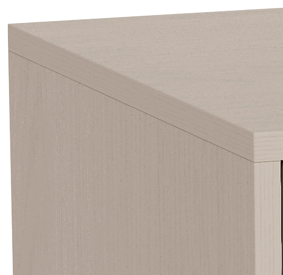 NACHTSCHRANK 46/61/40 cm  - Eiche grau/Grau, MODERN, Holzwerkstoff/Metall (46/61/40cm) - VanDerken