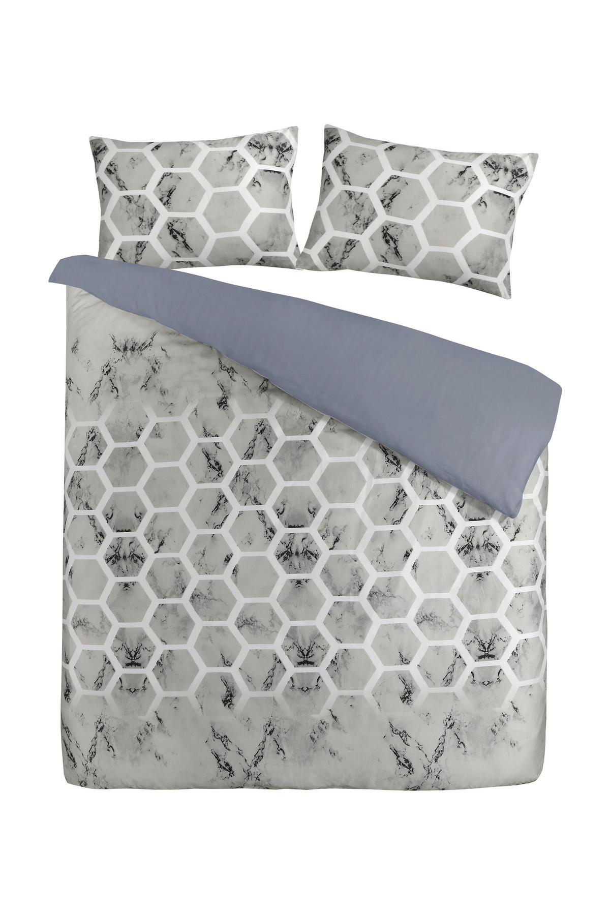 BETTWÄSCHE 2-teilig 135/200 cm  - Grau, Basics, Textil (135/200cm) - Kayoom