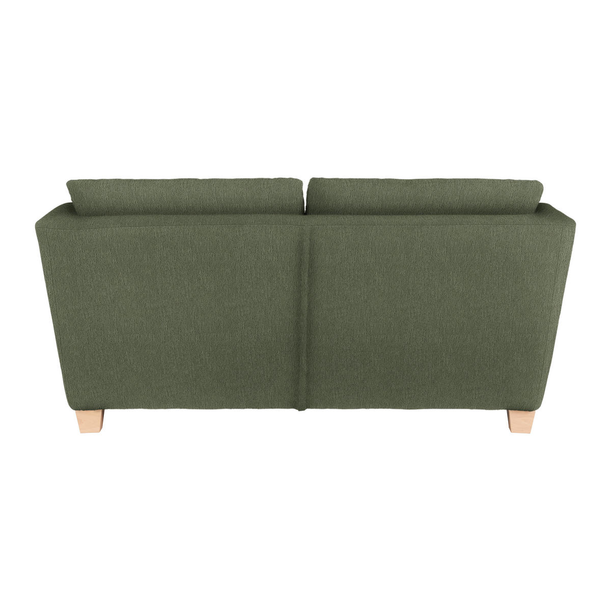 2-SITZER-SOFA in Chenille Olivgrün  - Naturfarben/Olivgrün, Holz/Textil (190/70-85/95cm) - MID.YOU