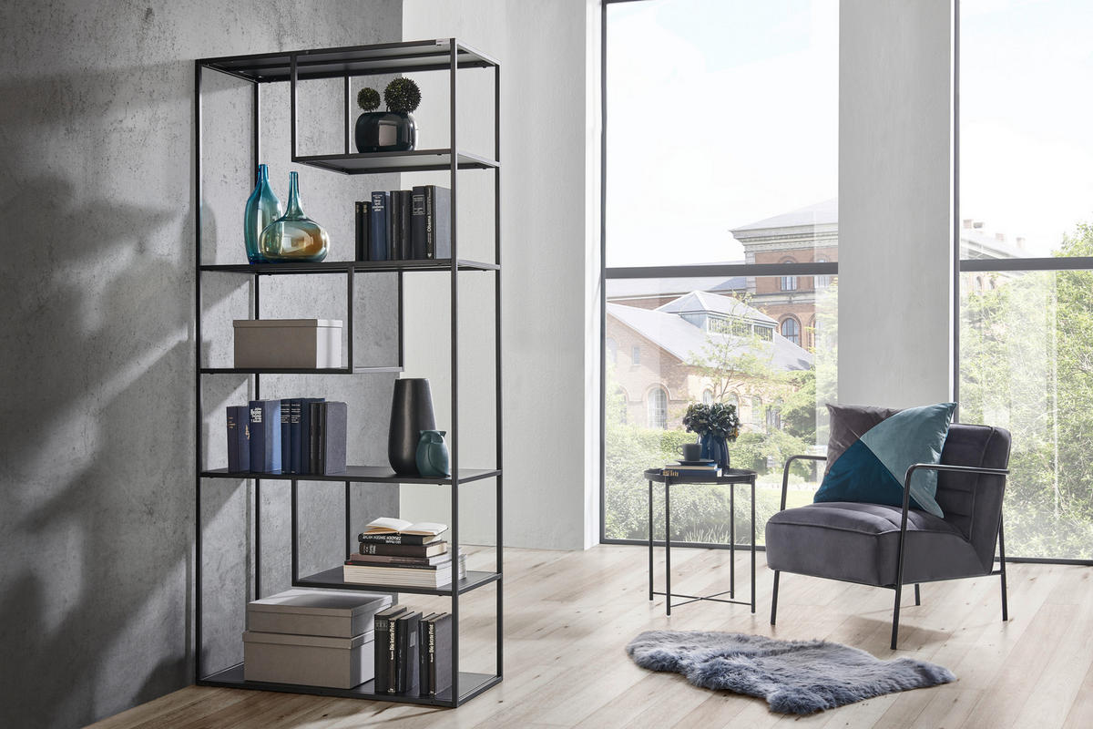 POLC 85/188/35 cm fekete  - fekete, Trend, fém (85/188/35cm) - Carryhome