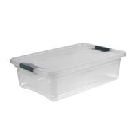 KUTIJA S POKLOPCEM  59,5/39,5/17 cm       - prozirno, Basics, plastika (59,5/39,5/17cm)