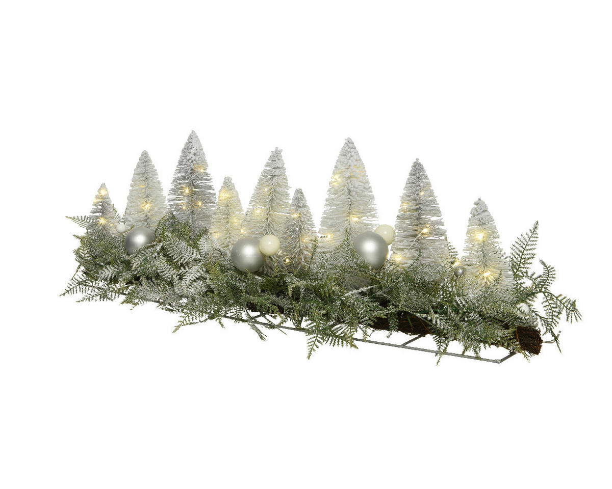 OKRASNA VEJA - bela, Konvencionalno, umetna masa (90,00/24,00/26,00cm) - X-Mas