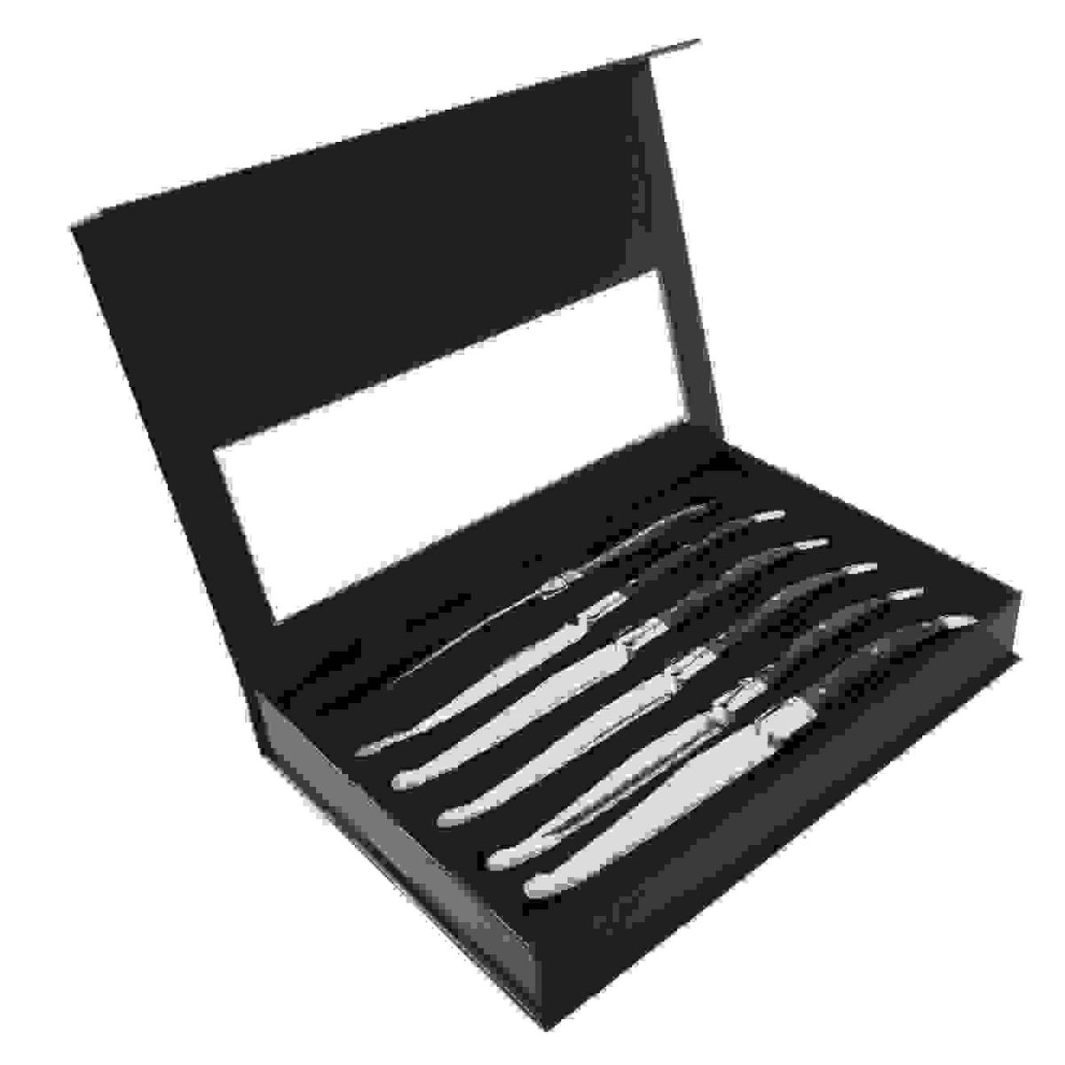 SET NOŽEV ZA ZREZKE  Steak Knife            - črna, Basics, kovina/leseni material (20/12/2cm) - ARTHUR KRUPP