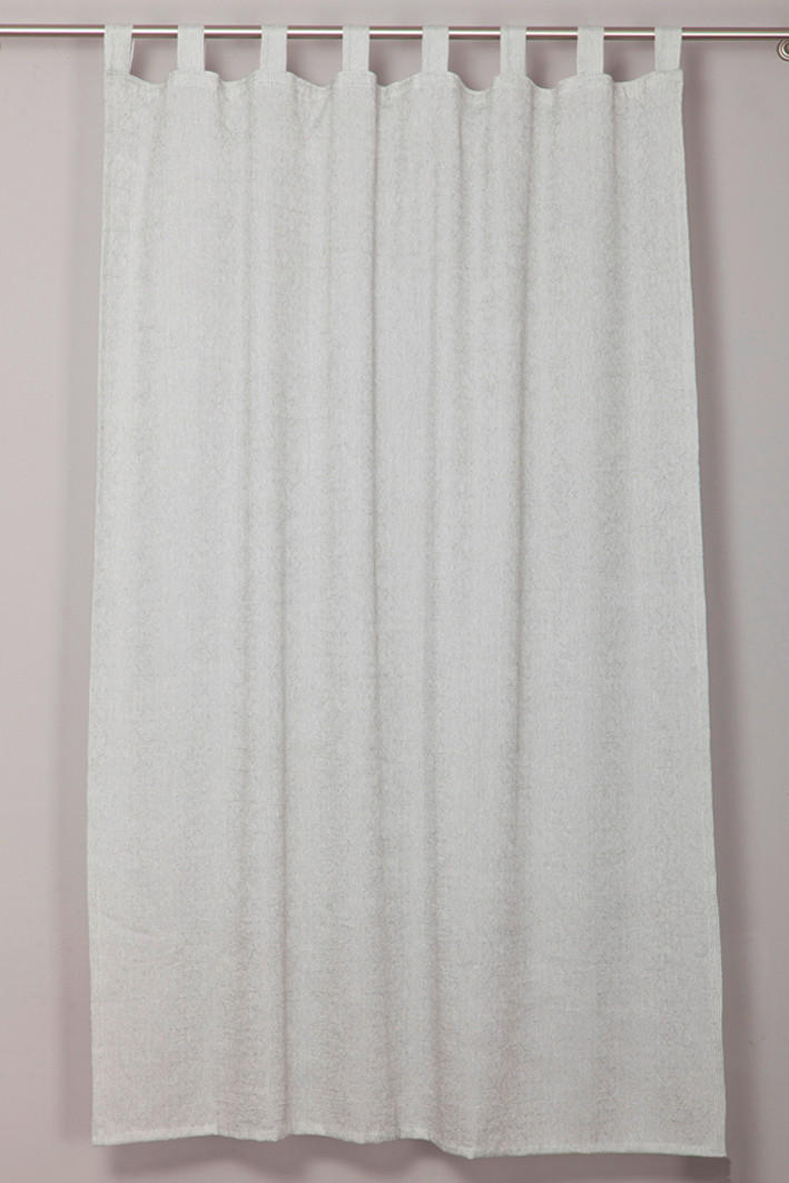 SCHLAUFENVORHANG  - Grau, Basics, Textil (150/260cm)