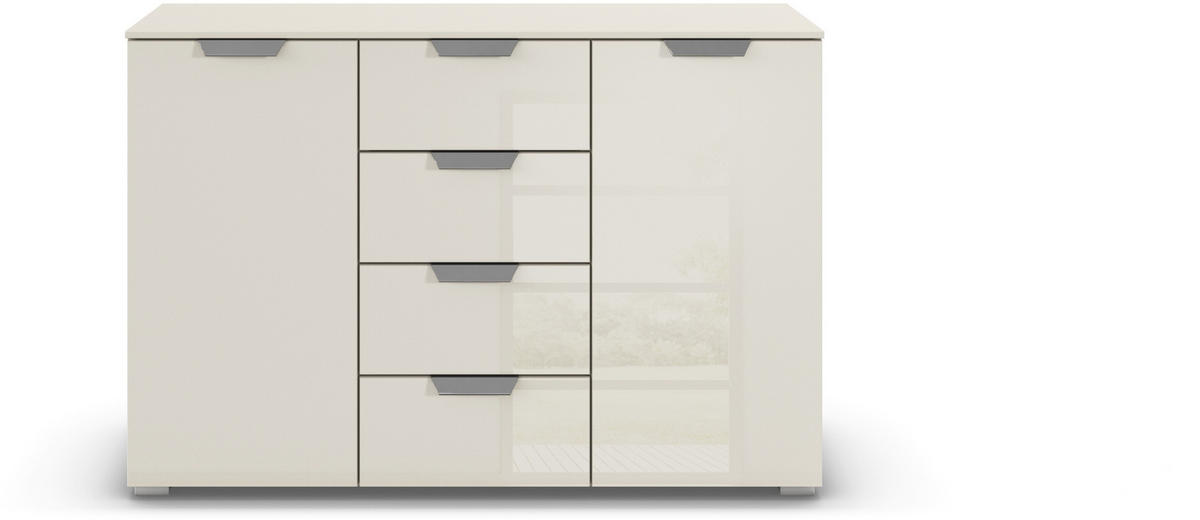 SIDEBOARD  in 120/81/42 cm  - Chromfarben/Champagner, Design, Glas/Holzwerkstoff (120/81/42cm) - Carryhome