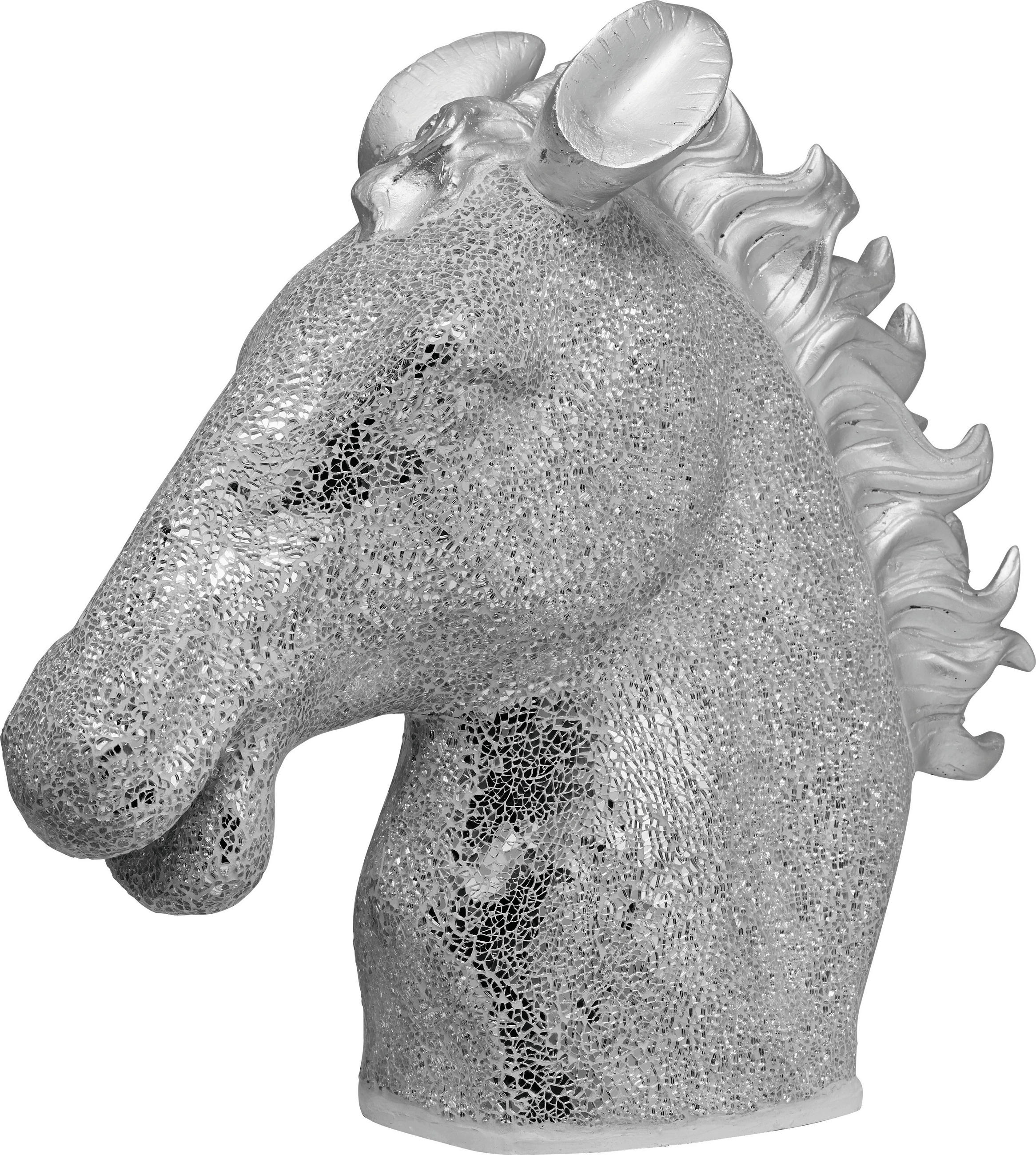 DEKORATIONSHUVUD  54,5/20/49 cm  - silver, Design, glas (54,5/20/49cm) - Ambia Home