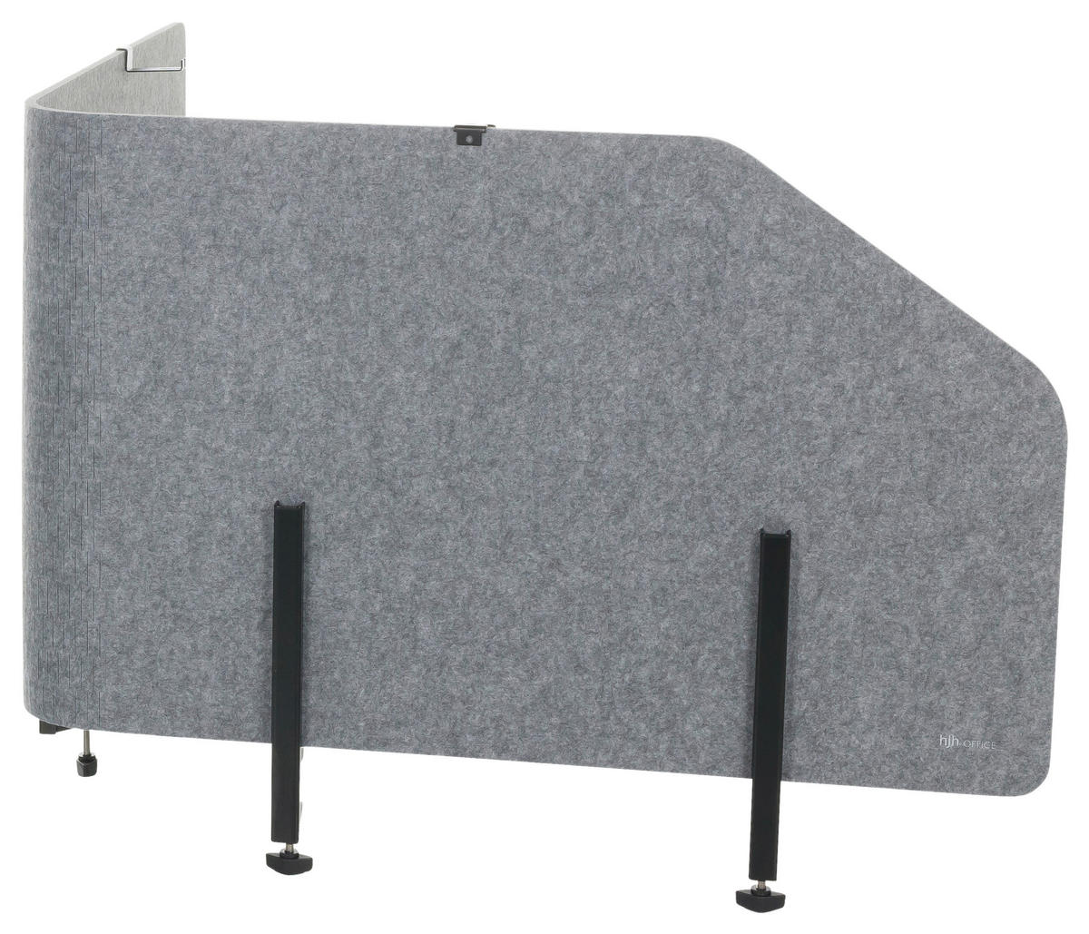 TRENNWAND Kunststoff, Textil, Metall Grau  - Grau, Basics, Kunststoff/Textil (160/50/1cm) - MID.YOU