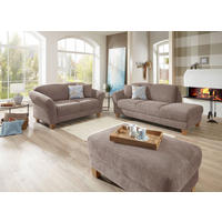 RÉCAMIERE in Flachgewebe Taupe  - Taupe/Naturfarben, Konventionell, Holz/Textil (194/84/91cm) - Sit & More