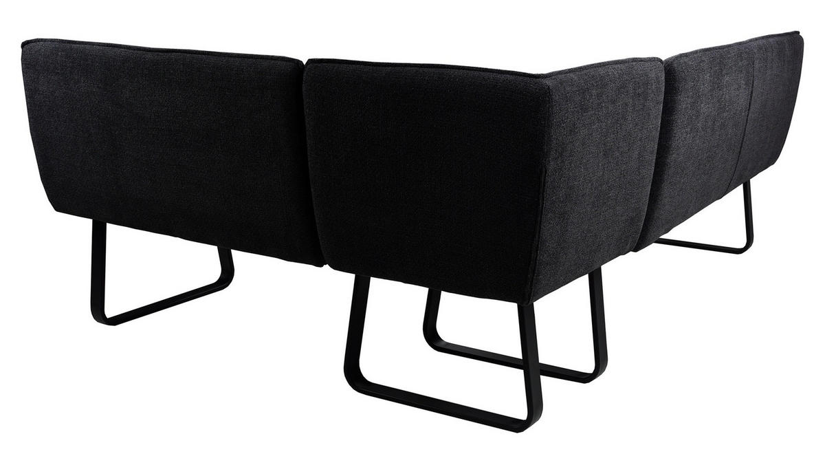 SAROKPAD 167,5/213 cm  sötétszürke  - fekete/sötétszürke, Modern, textil/fém (167,5/213cm) - MID.YOU