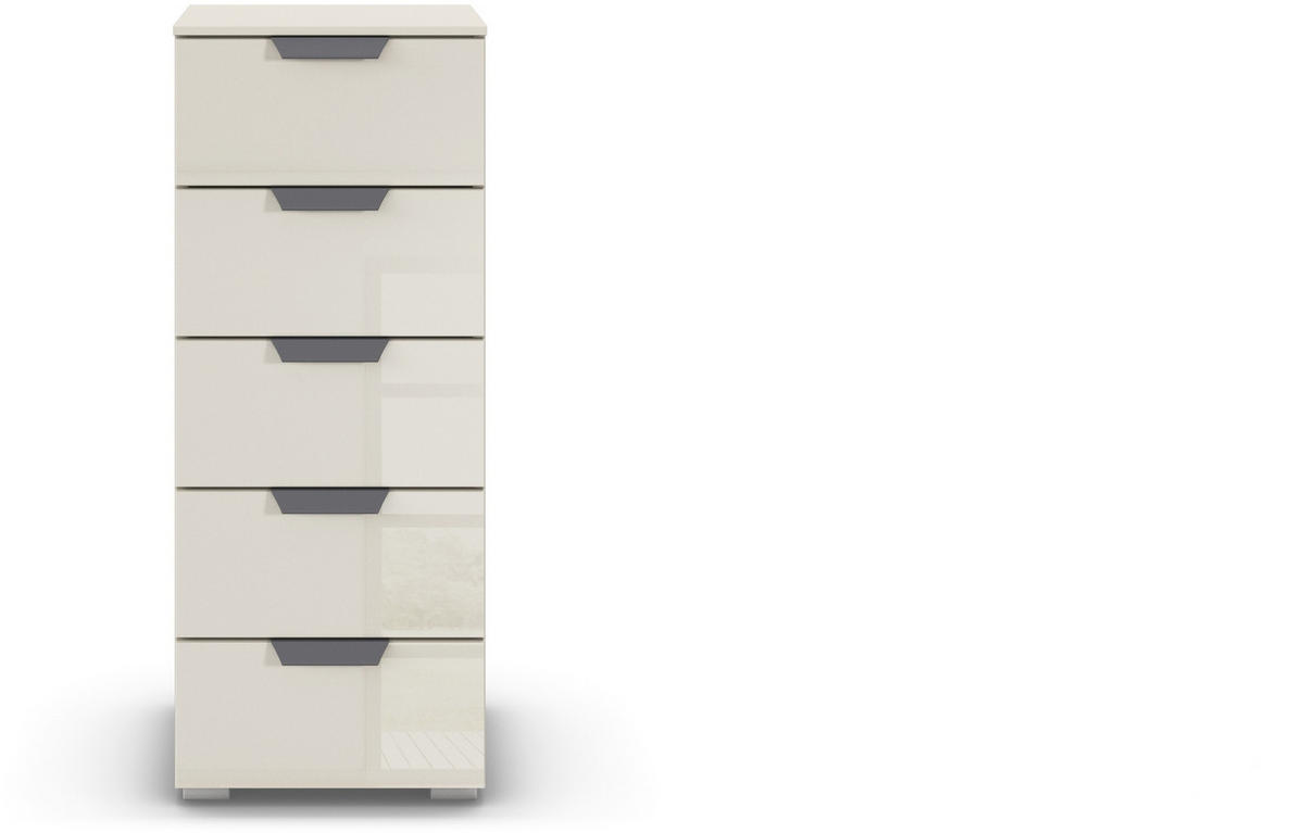 KOMMODE  in 40/100/35 cm  - Champagner/Dunkelgrau, Design, Glas/Holzwerkstoff (40/100/35cm) - Carryhome