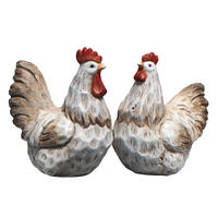 KOKOŠ DEKORATIVNA - siva/smeđa, Lifestyle, keramika (17,8/20,8/12,3cm)