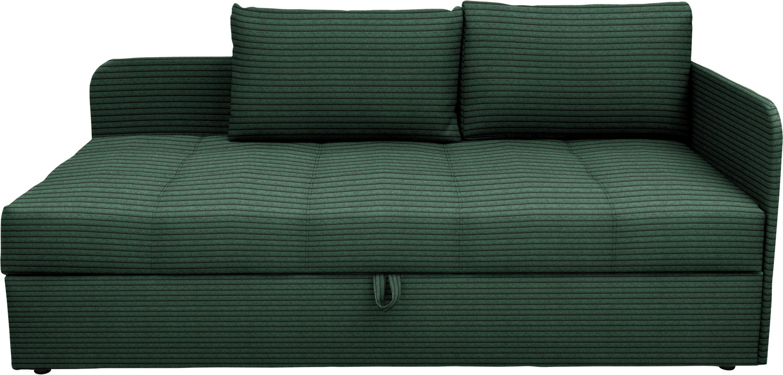 LIEGE  in Cord Grün  - Schwarz/Grün, Basics, Kunststoff/Textil (205/90/95cm) - Xora