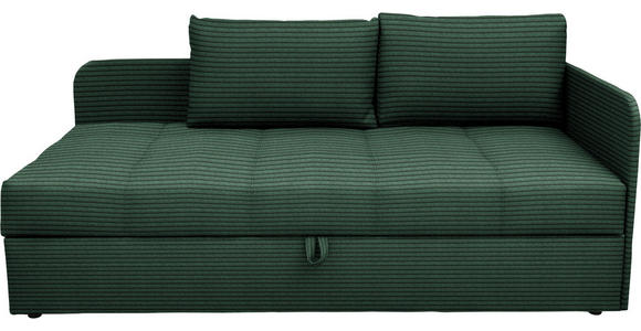 LIEGE  in Cord Grün  - Schwarz/Grün, Basics, Kunststoff/Textil (205/90/95cm) - Xora