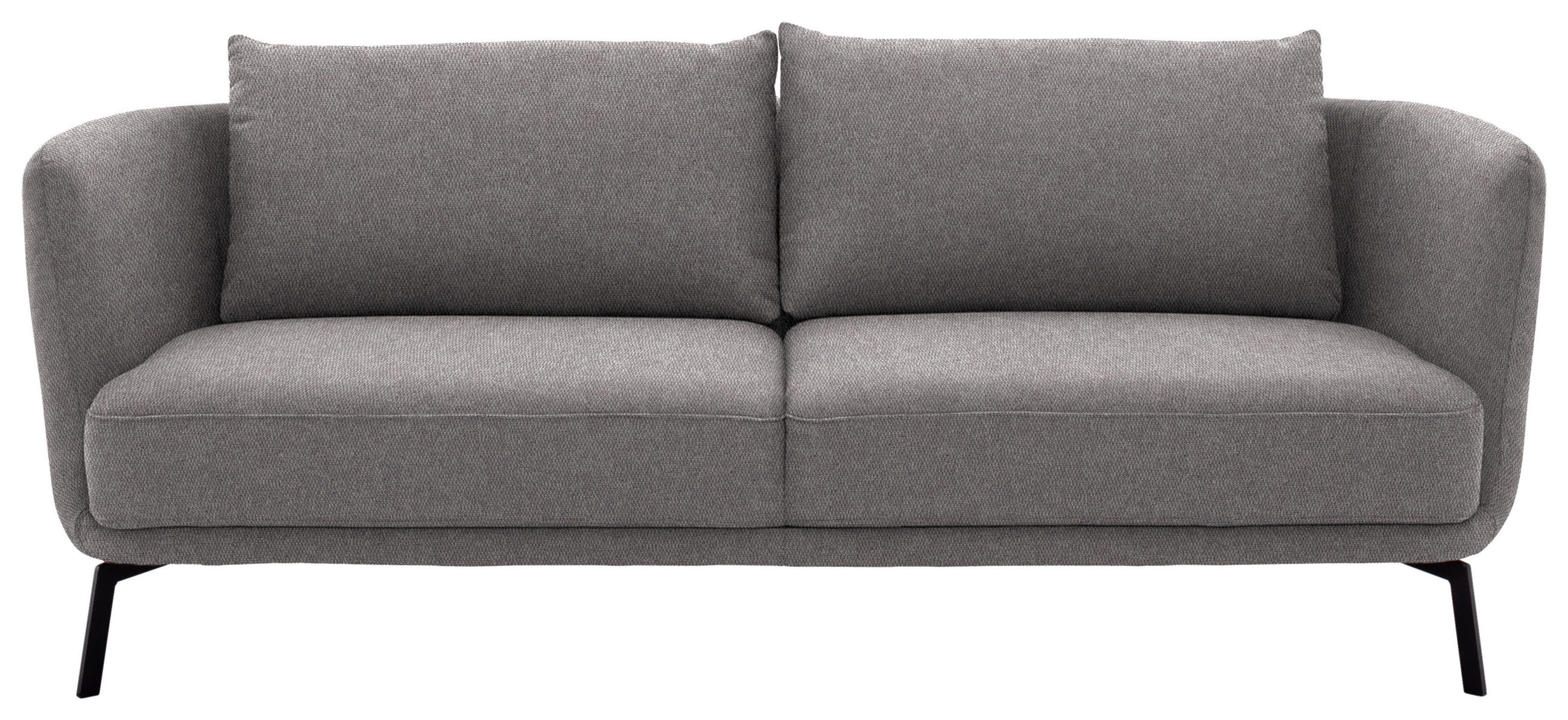 3-SITZER-SOFA Flachgewebe Grau, Lila  - Lila/Schwarz, Design, Textil/Metall (210/71/91cm) - Schöner Wohnen