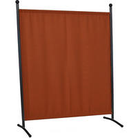 SICHTSCHUTZ - Terracotta/Grau, Basics, Textil/Metall (178/178/51cm) - Boxxx