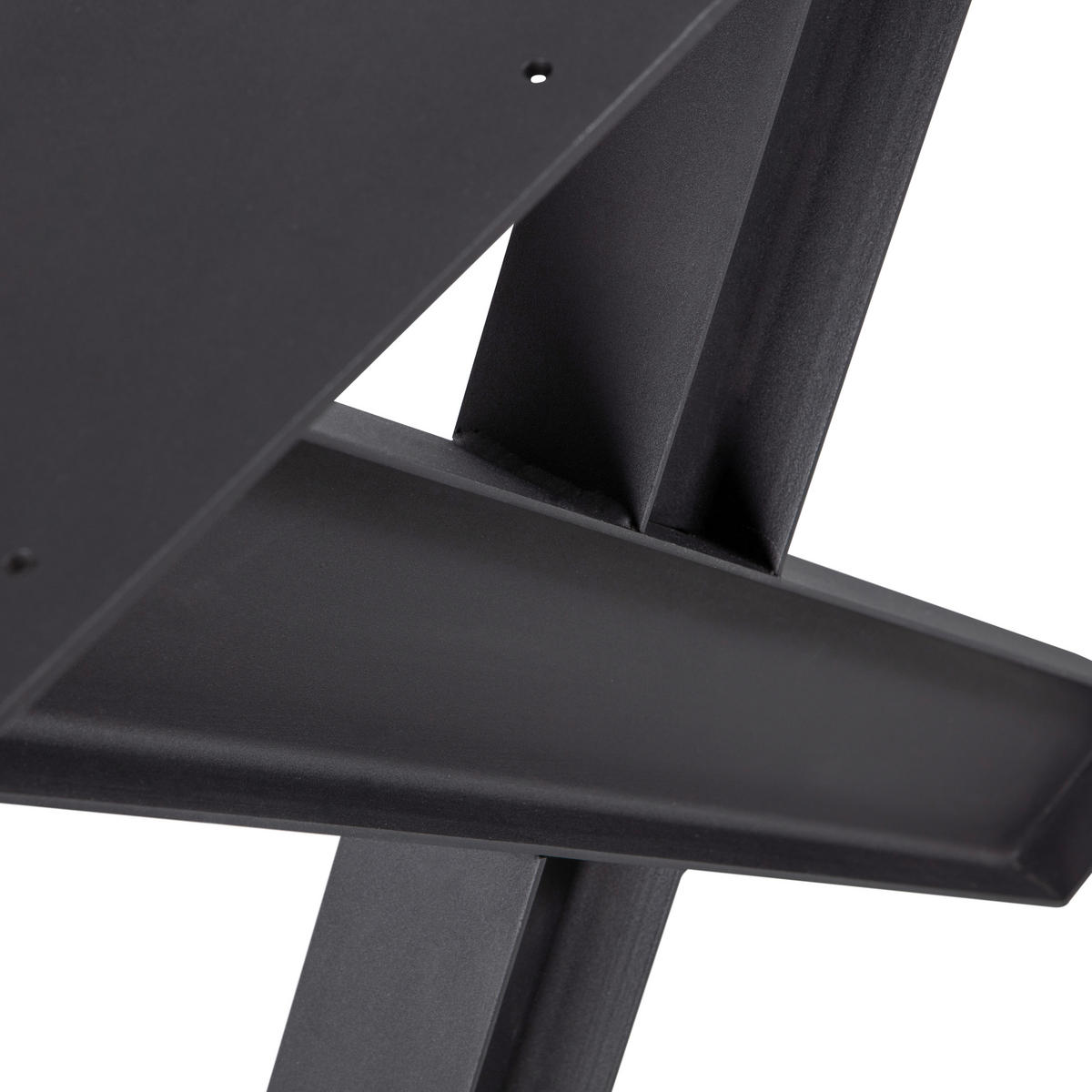 TISCHGESTELL in Metall 79/10/72 cm   - Schwarz, MODERN, Metall (79/10/72cm) - Livetastic