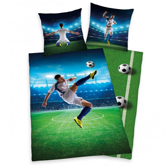 JUGENDBETTWÄSCHE Fußball Renforcé  - Multicolor, Basics, Textil (135/200cm) - Herding